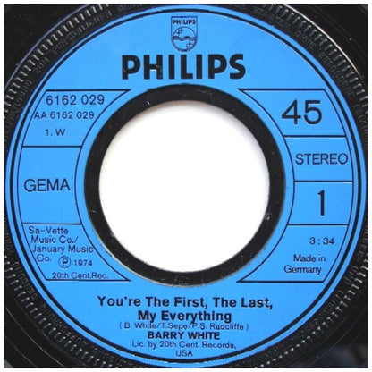 BARRY WHITE - YOU'RE THE FIRST, THE LAST, MY EVERYTHING | 7" SINGLE USADO