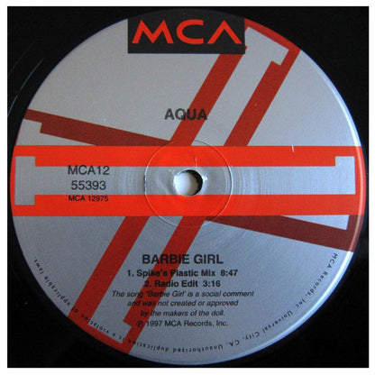 AQUA - BARBIE GIRL | 12" MAXI SINGLE VINILO