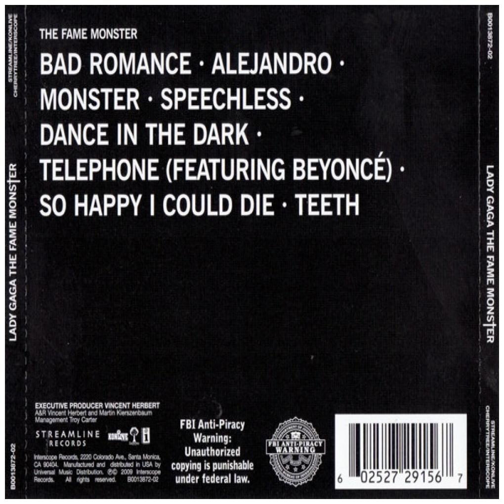 LADY GAGA - THE FAME MONSTER | CD