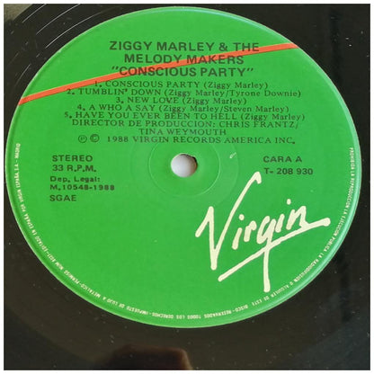 ZYGGY MARLEY AND THE MELOSY MAKERS - CONSCIOUS PARTY | VINILO USADO