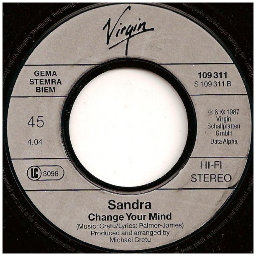 SANDRA - EVERLASTING LOVE | 7" SINGLE USADO