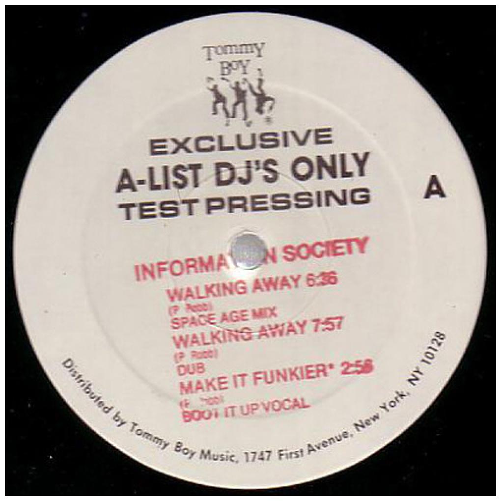 INFORMATION SOCIETY - WALKING AWAY (TEST PRESSING) | 12'' MAXI SINGLE USADO