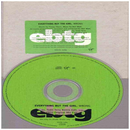 EVERYTHING BUT THE GIRL - WRONG (CD MAXI SINGLE) (PROMO COPY) | CD