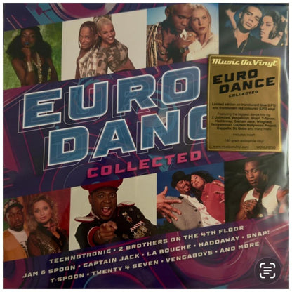 EURODANCE COLLECTED - EURODANCE COLLECTED (2LP) (UK) (TRANSLUCENT BLUE/RED VINYL) (180GRS) | VINILO