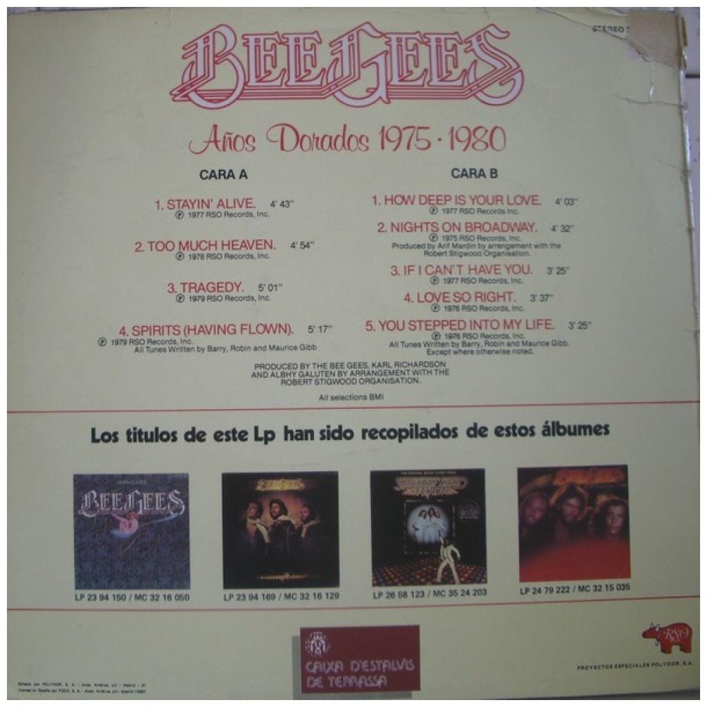 BEE GEES - AÑOS DORADOS 1975-1980 | VINILO USADO
