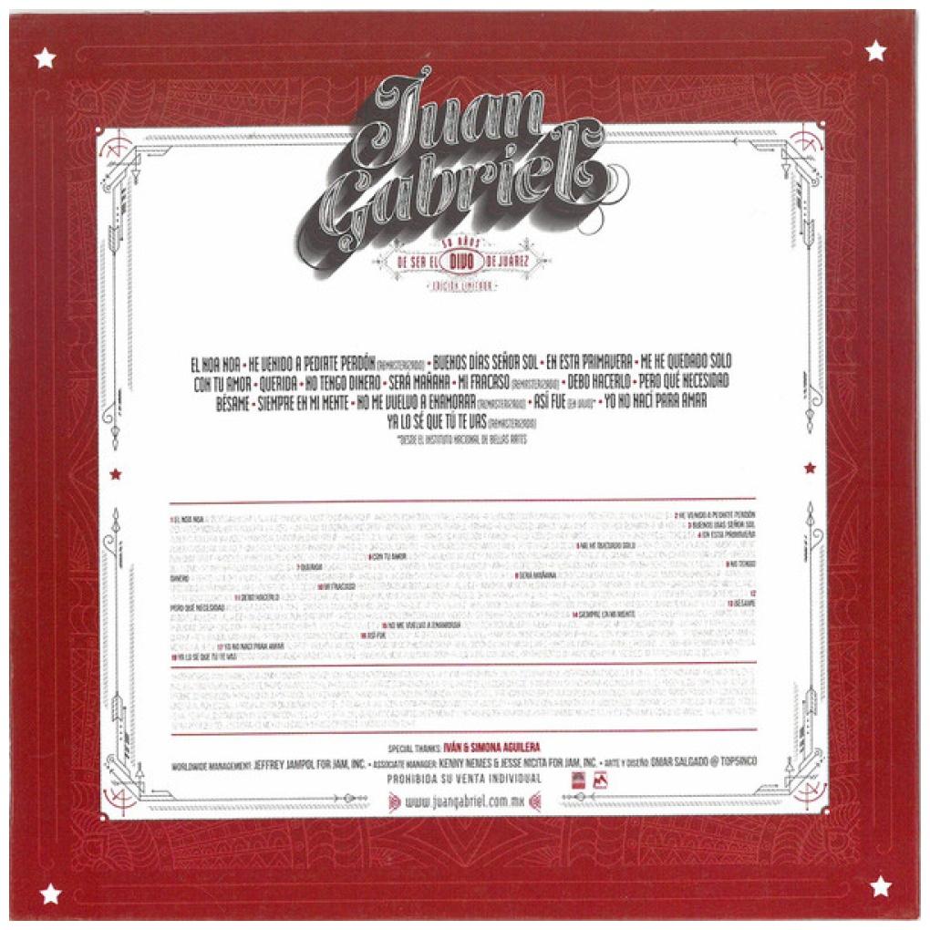 JUAN GABRIEL - 50 AÑOS DE SER EL DIVO DE JUAREZ (3CD+DVD) (LTD. EDITION) | CD