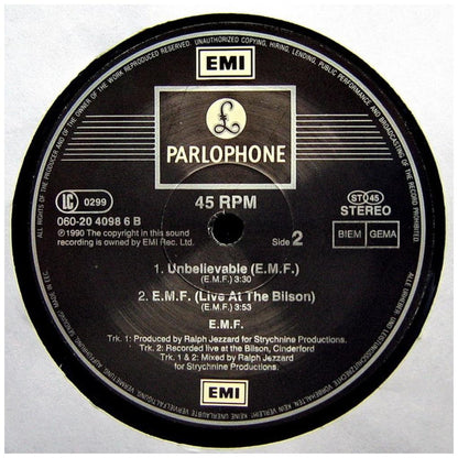 EMF - UNBELIEVABLE | 12'' MAXI SINGLE USADO