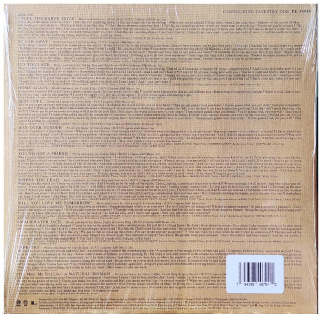 CAROLE KING - TAPESTRY | VINILO