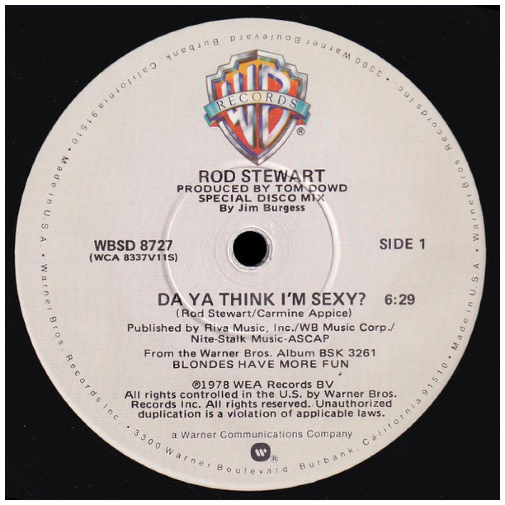 ROD STEWARD - DO YA THINK I'M SEXY | 12'' MAXI SINGLE USADO