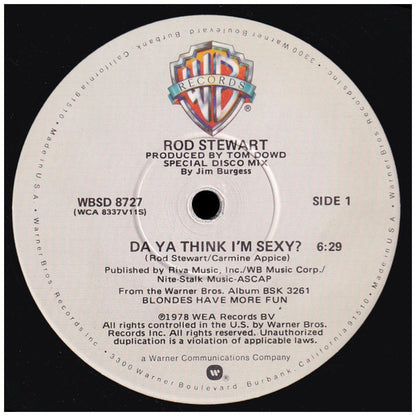 ROD STEWARD - DO YA THINK I'M SEXY | 12'' MAXI SINGLE USADO
