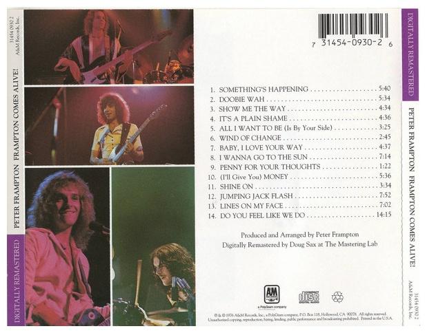 PETER FRAMPTON - FRAMPTON COMES ALIVE | CD