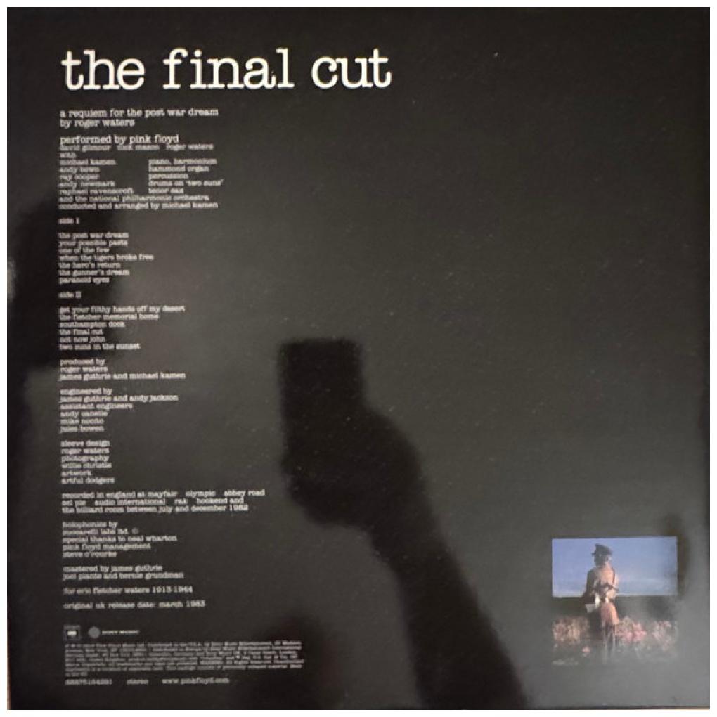 PINK FLOYD  - THE FINAL CUT | VINILO
