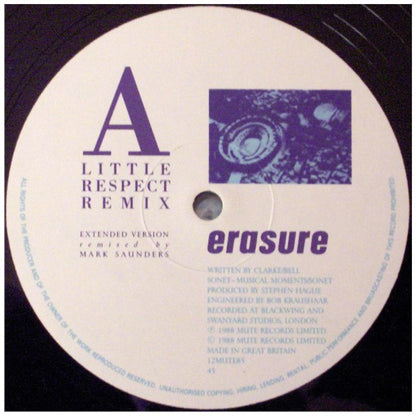 ERASURE - A LITTLE RESPECT | 12'' MAXI SINGLE USADO