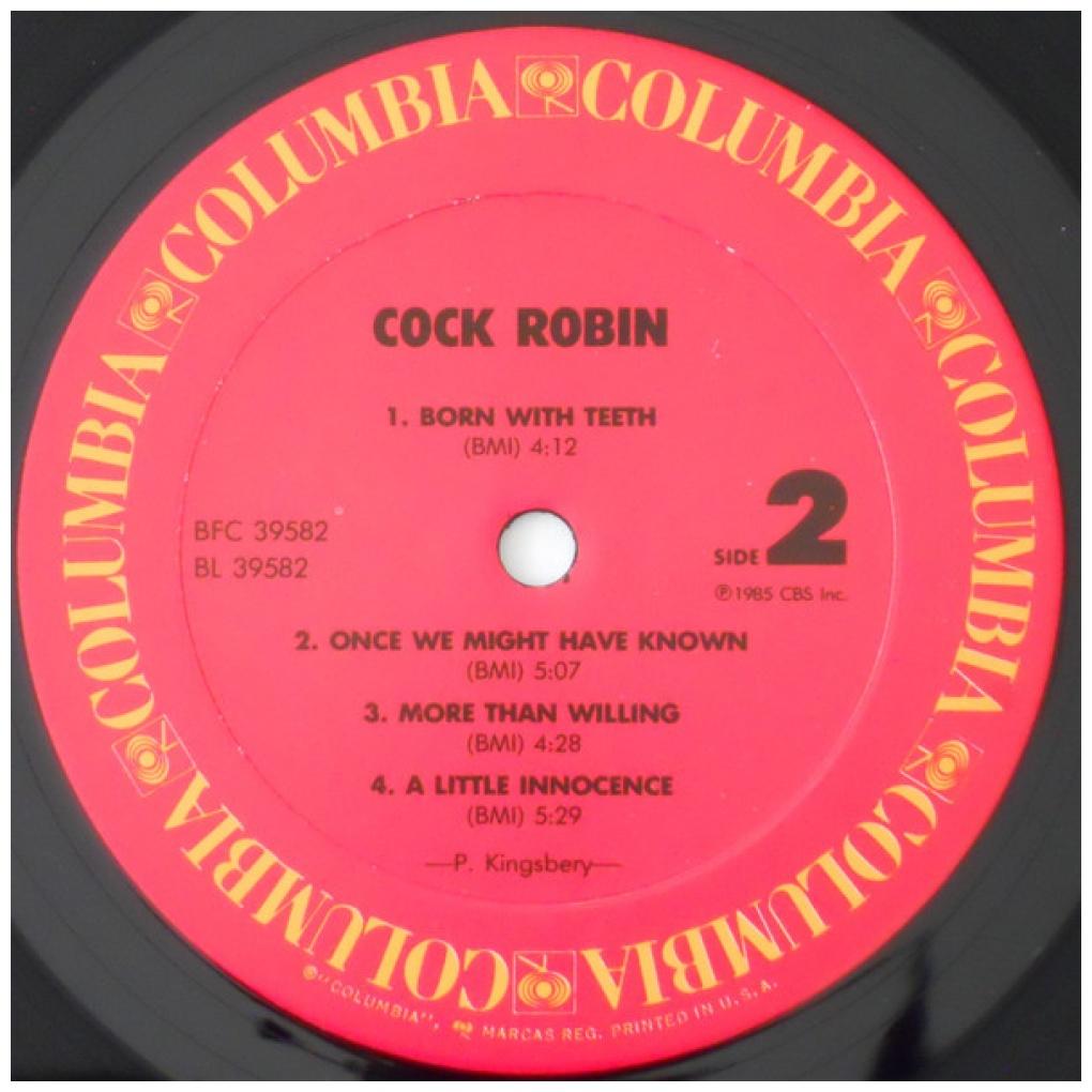 COCK ROBIN - COCK ROBIN | 7" SINGLE USADO