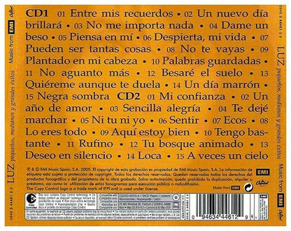 LUZ CASAL  - PEQUENOS MEDIANOS Y GRANDES EXITOS (2CD) | CD