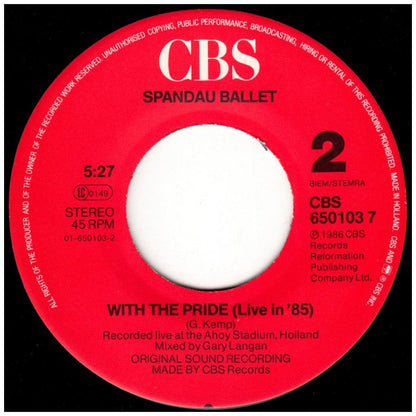 SPANDAU BALLET - THROUGH THE BARRICADES | 7" SINGLE USADO