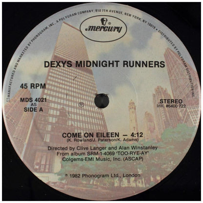 DEXYS MIDNIGHT RUNNERS - COME ON EILEEN | 12'' MAXI SINGLE USADO