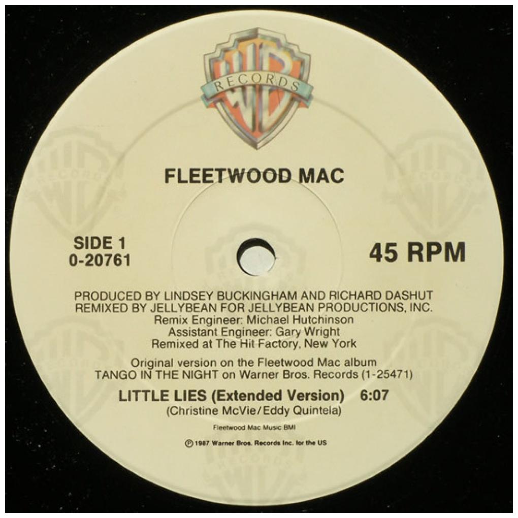 FLEETWOOD MAC - LITTLE LIES | 12" MAXI SINGLE VINILO USADO