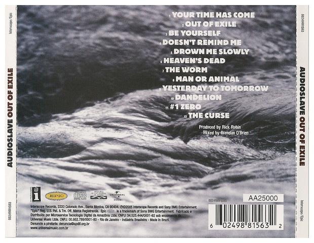 AUDIOSLAVE - OUT OF EXILE | CD