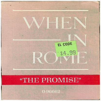 WHEN IN ROME - THE PROMISE | 12'' MAXI SINGLE USADO