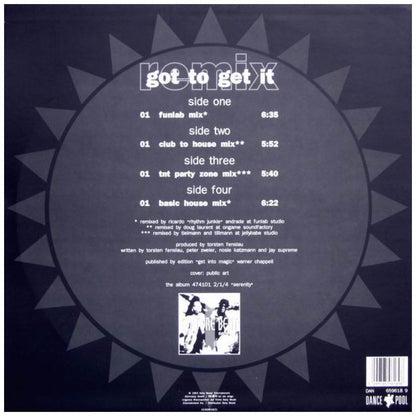 CULTURE BEAT - GOT TO GET IT (REMIX) (2LP) | 12'' MAXI SINGLE