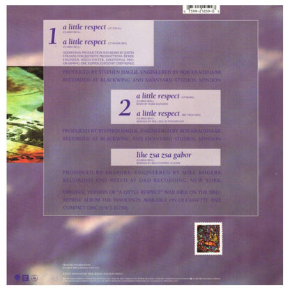 ERASURE - A LITTLE RESPECT | 12" MAXI SINGLE VINILO
