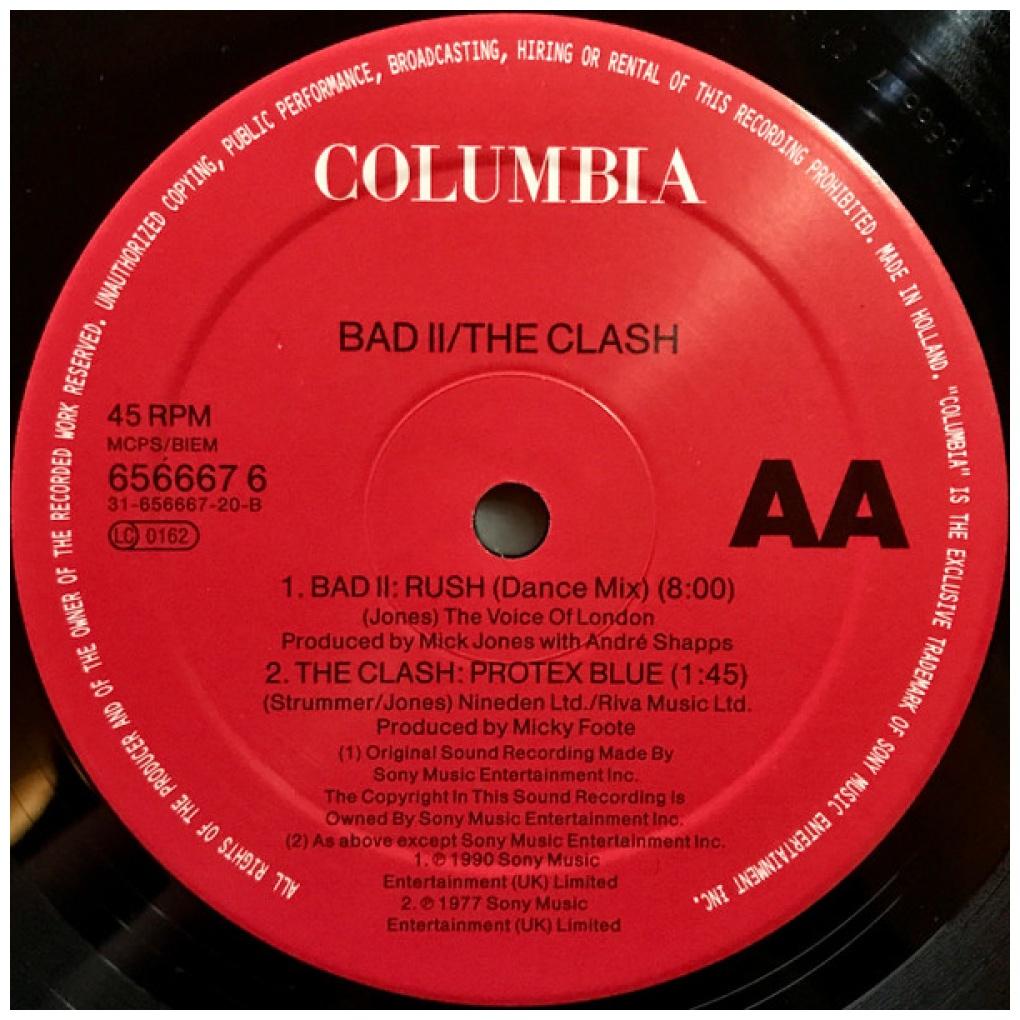 THE CLASH/BIG AUDIO DYNAMITE II - SHOULD I STAY OR SHOULD I GO/RUSH | 12'' MAXI SINGLE USADO