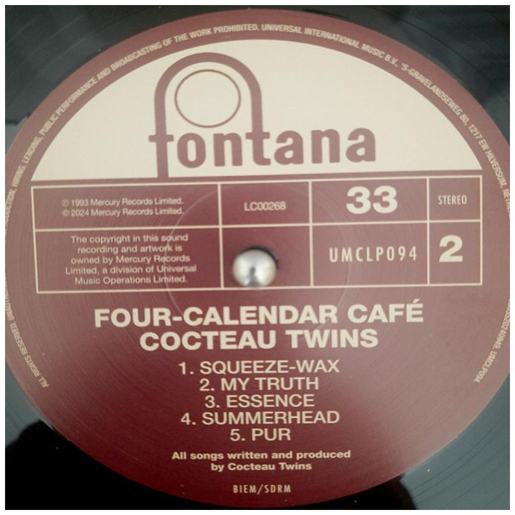 COCTEAU TWINS - FOUR-CALENDAR CAFE | VINILO