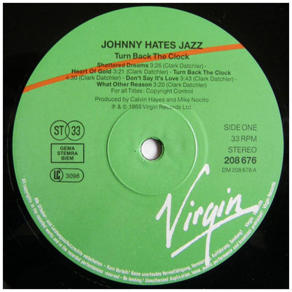 JOHNNY HATES JAZZ - TURN BACK THE CLOCK | VINILO USADO