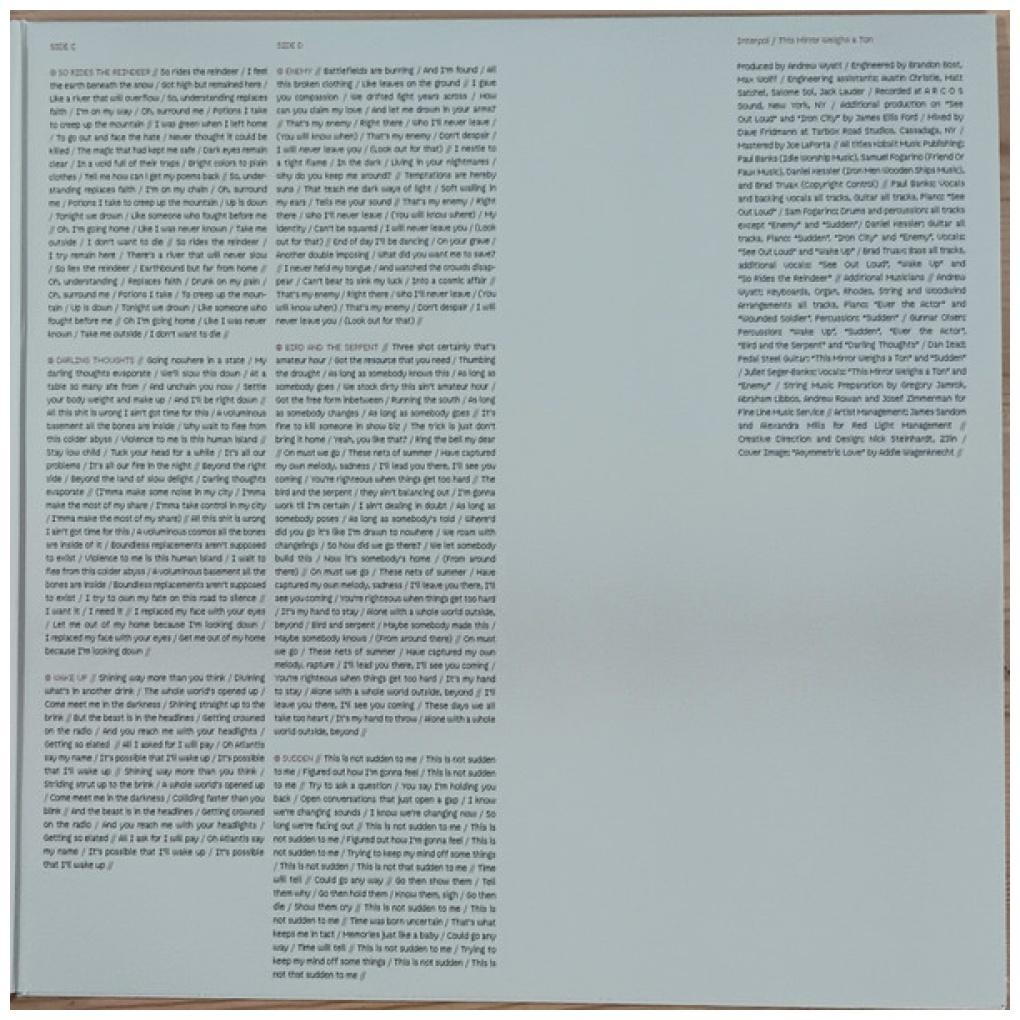 INTERPOL - THIS MIRROR WEIGHS A TON (2LP) | VINILO