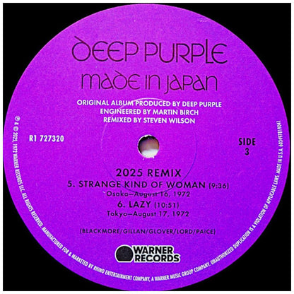 DEEP PURPLE - MADE IN JAPAN (STEVEN WILSON REMIX) (2LP) (ROCKTOBER) | VINILO