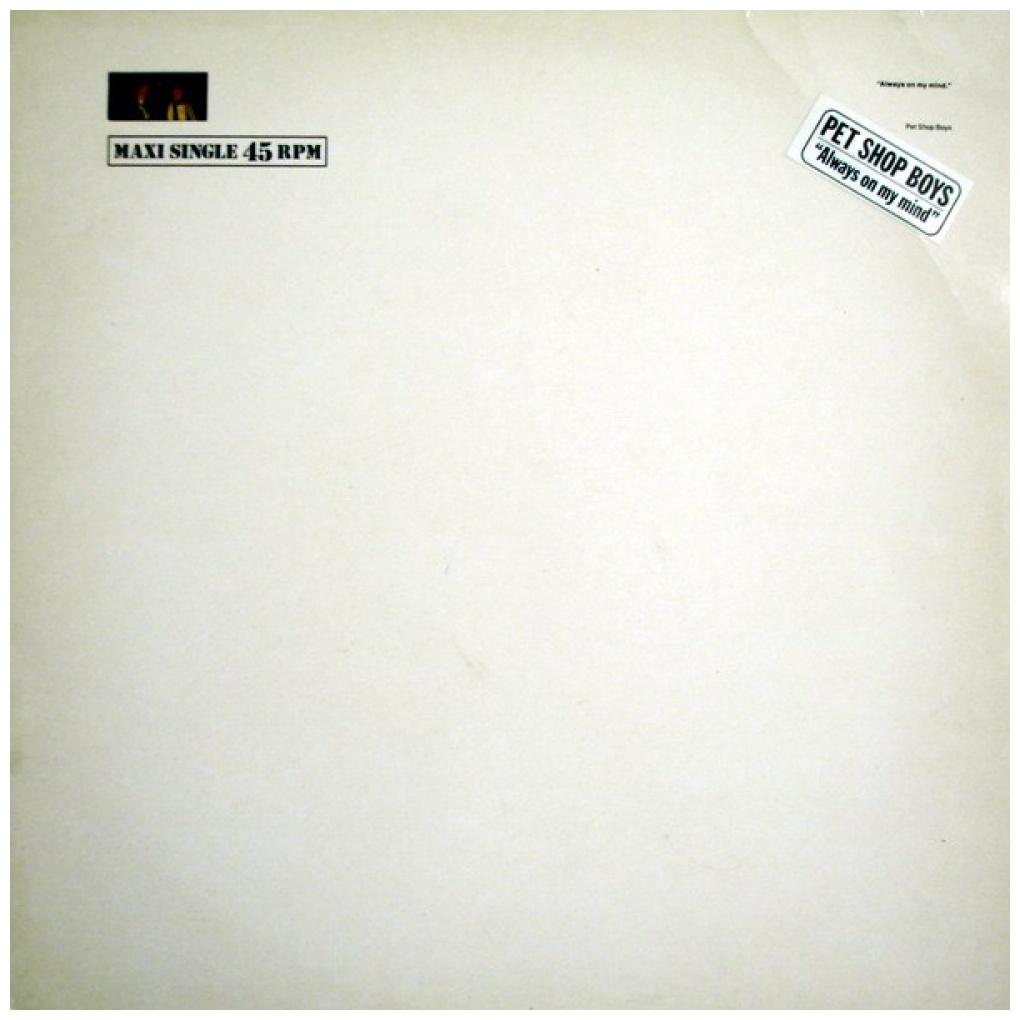 PET SHOP BOYS - ALWAYS ON MY MIND | 12" MAXI SINGLE VINILO USADO