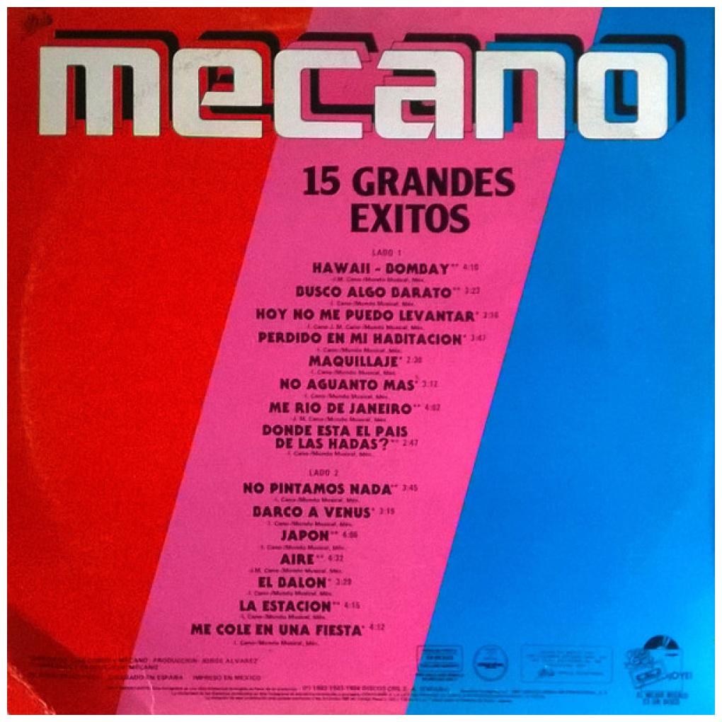 MECANO - 15 GRANDES EXITOS | VINILO USADO