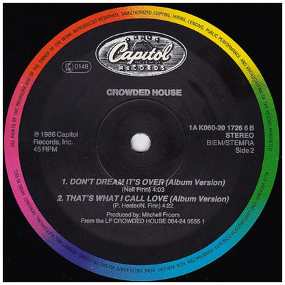 CROWDED HOUSE - DON'T DREAM IT'S OVER | 12'' MAXI SINGLE USADO