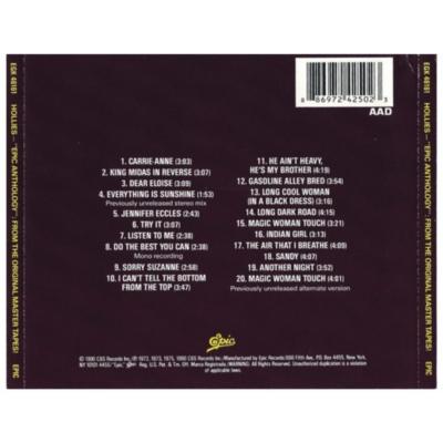 THE HOLLIES - EPIC ANTHOLOGY | CD