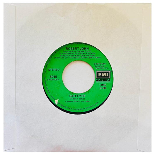 ROBERT JOHN - SAD EYES | 7" SINGLE VINILO USADO