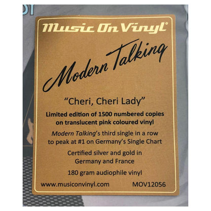 MODERN TALKING - CHERI, CHERI LADY(RED VINYL) | 12" MAXI SINGLE VINILO