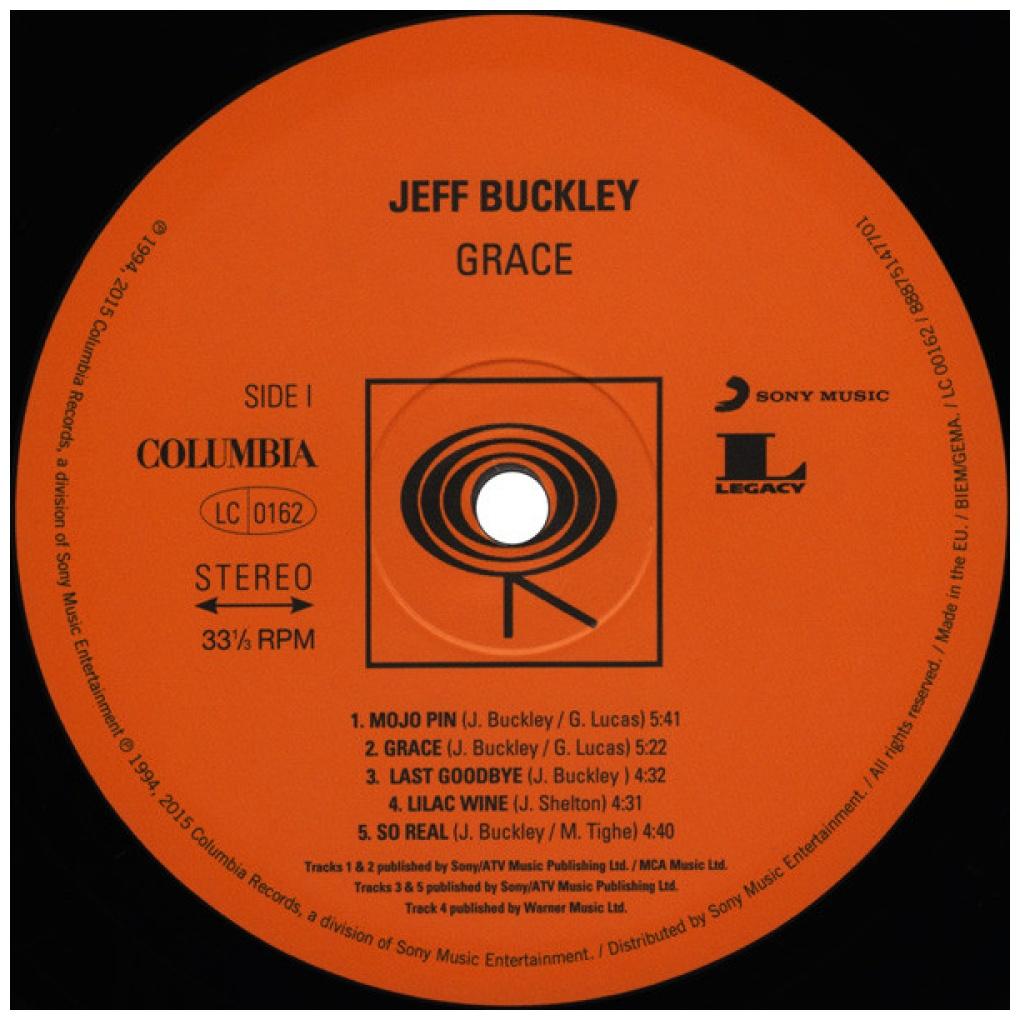 JEFF BUCKLEY - GRACE | VINILO