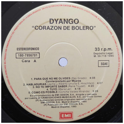 DYANGO - CORAZON DE BOLERO | VINILO USADO
