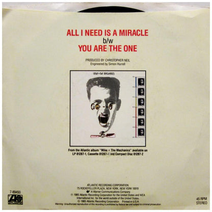 MIKE + THE MECHANICS - ALL I NEED IS A MIRACLE | 7" SINGLE USADO