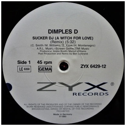 DIMPLES D - SUCHER DJ | 12'' MAXI SINGLE USADO