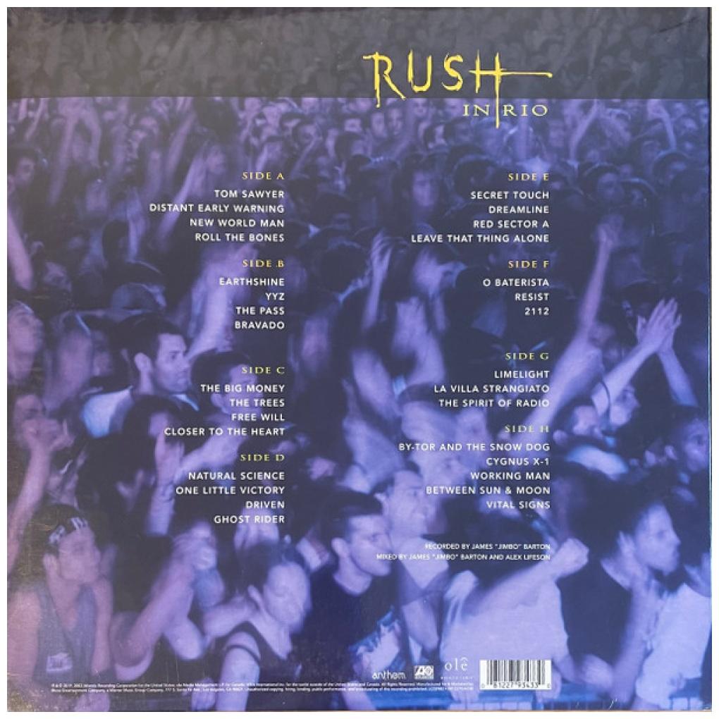 RUSH - IN RIO (4LP) | VINILO