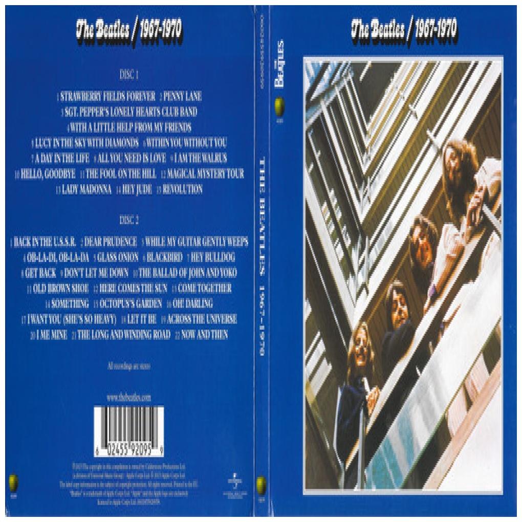 BEATLES  - 1967-1970: THE BLUE ALBUM (2CD) | CD