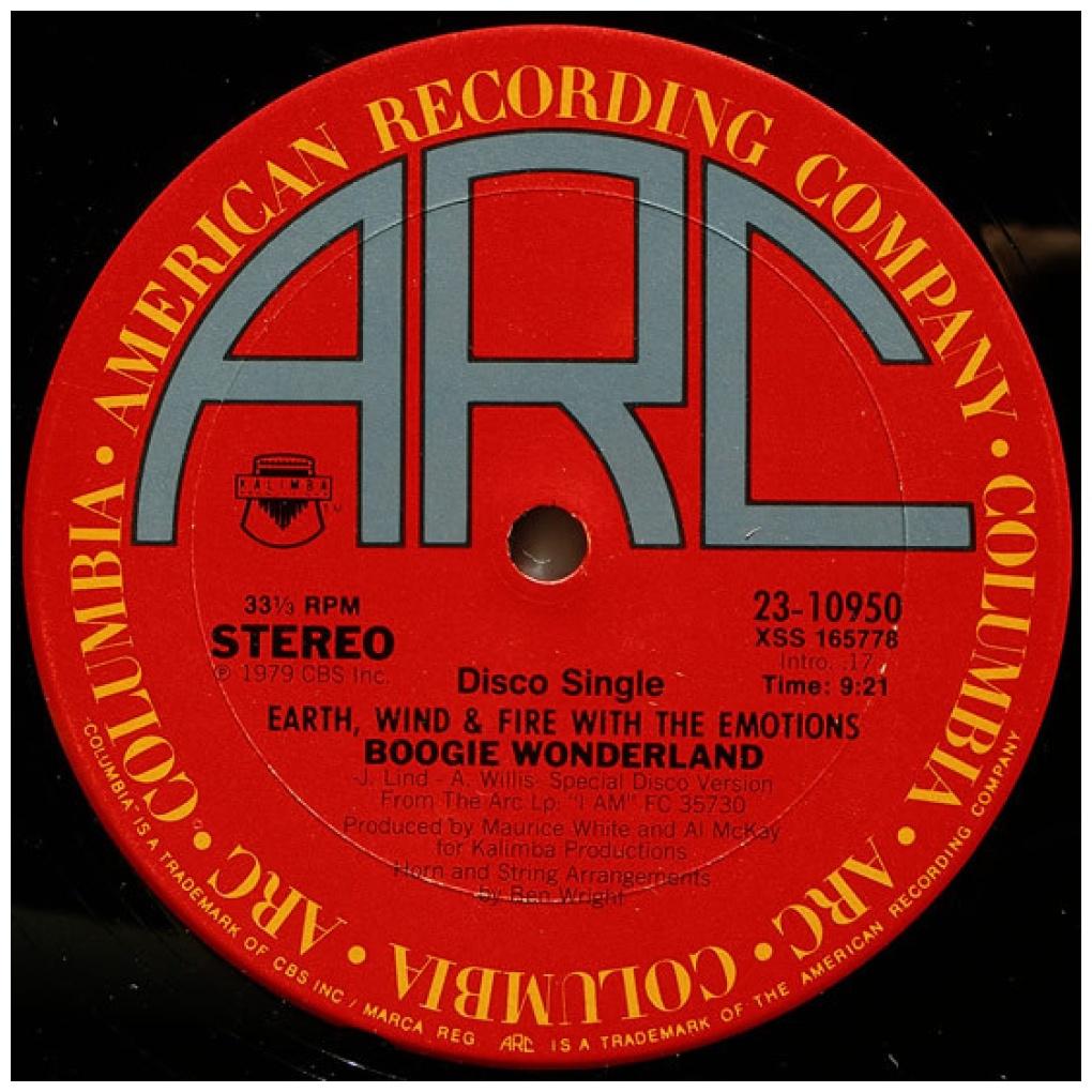 EARTH WIND & FIRE - BOOGIE WONDERLAND | 12'' MAXI SINGLE USADO