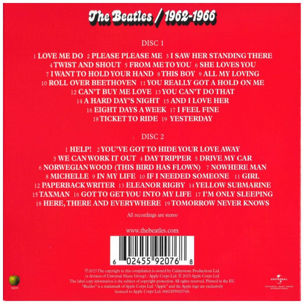 BEATLES  - 1962-1966: THE RED ALBUM (2CD) | CD