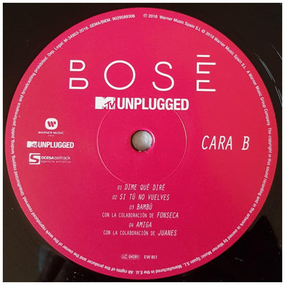 MIGUEL BOSE - MTV UNPLUGGED (2LP) | VINILO