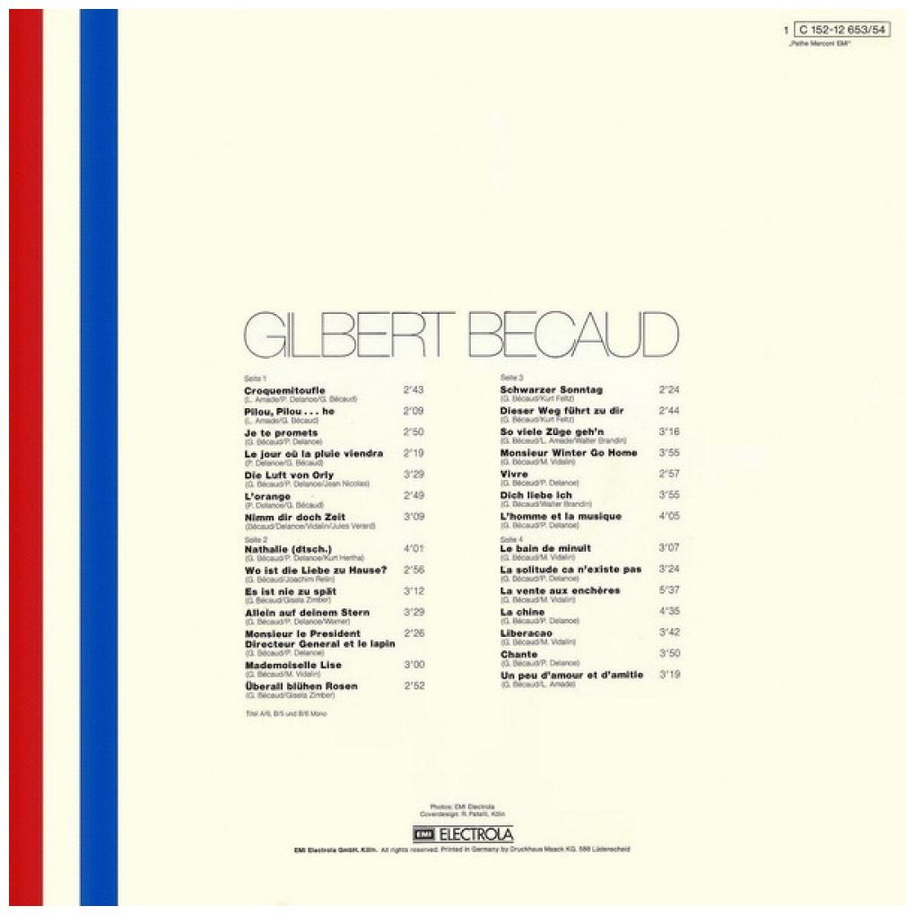 GILBERT BECAUD - ANTHOLOGY (2LP) | VINILO USADO