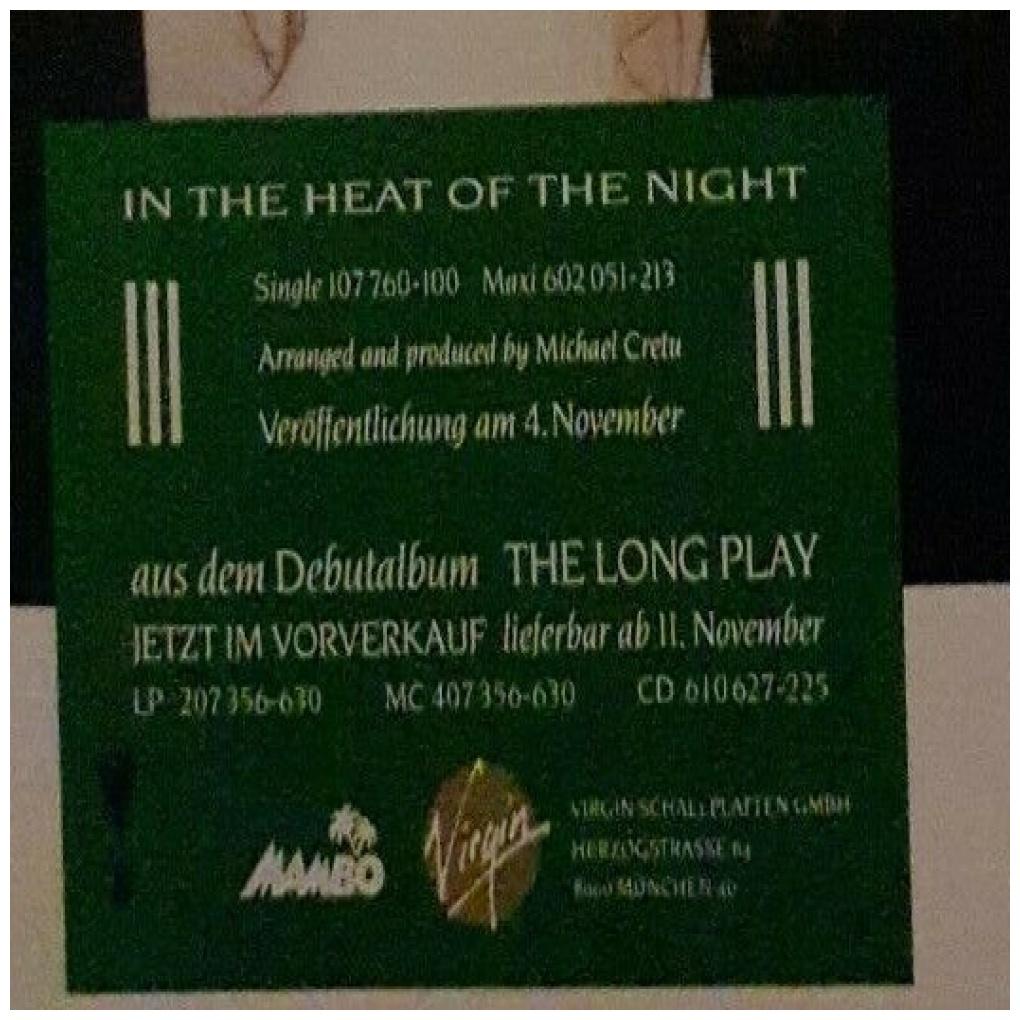 SANDRA - IN THE HEAT OF THE NIGHT | 12'' MAXI SINGLE USADO