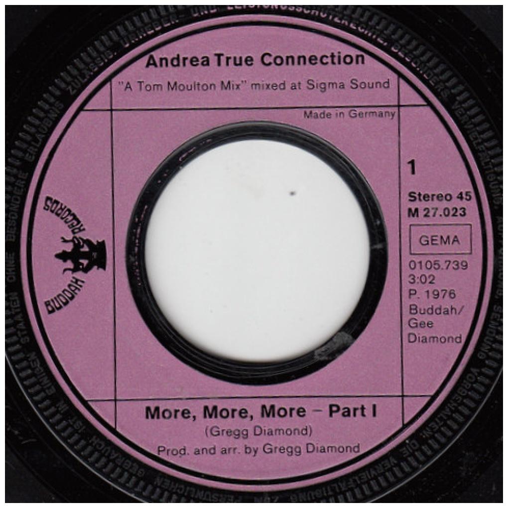 ANDREA TRUE CONNECTION - MORE MORE MORE | 7" SINGLE USADO