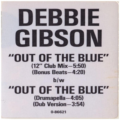 DEBBIE GIBSON - OUT OF THE BLUE | 12" MAXI SINGLE VINILO USADO